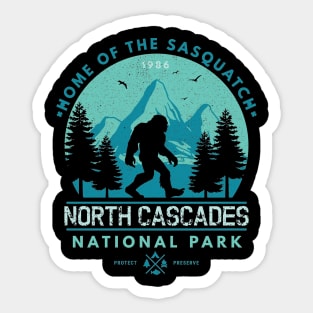 North Cascades National Park Home of the Sasquatch Sticker